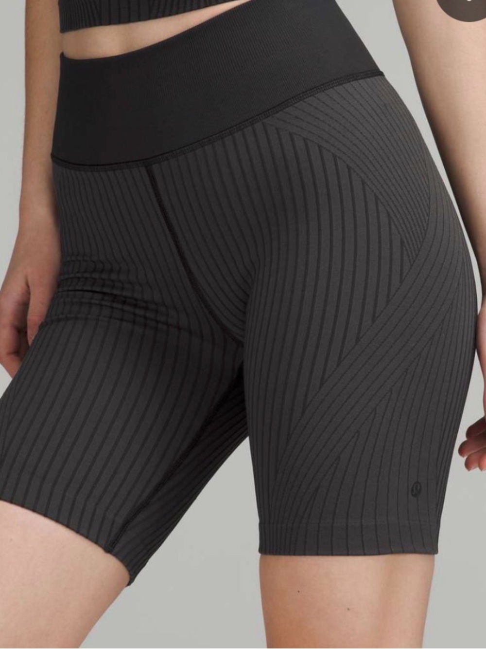 lululemon athletica Ribbed High-Rise Bike Shorts - Black